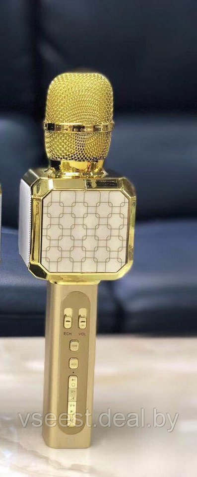 Портативный микрофон и ДВЕ колонки 2 в одном YS05 (Bluetooth) Gold - фото 1 - id-p94175815