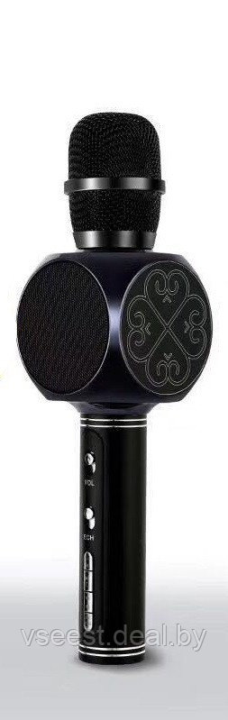 ORIG Портативный микрофон и колонка 2 в одном YS63 (Bluetooth) Чёрный - фото 1 - id-p94175817
