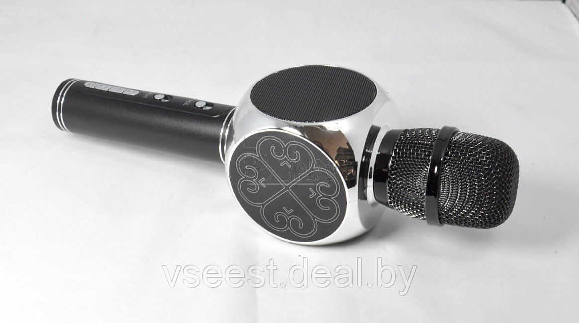 ORIG Портативный микрофон и колонка 2 в одном YS63 (Bluetooth) Чёрный хром - фото 3 - id-p94175818