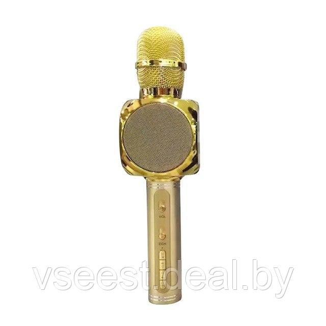 ORIG Портативный микрофон и колонка 2 в одном YS63 (Bluetooth) Gold - фото 2 - id-p94175819