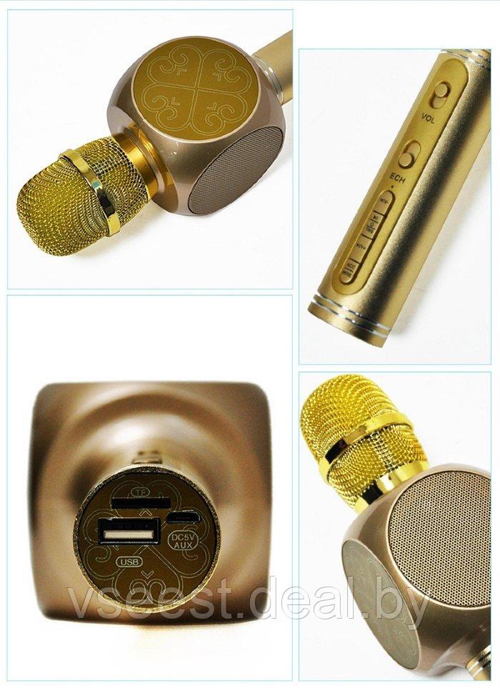 ORIG Портативный микрофон и колонка 2 в одном YS63 (Bluetooth) Gold - фото 4 - id-p94175819