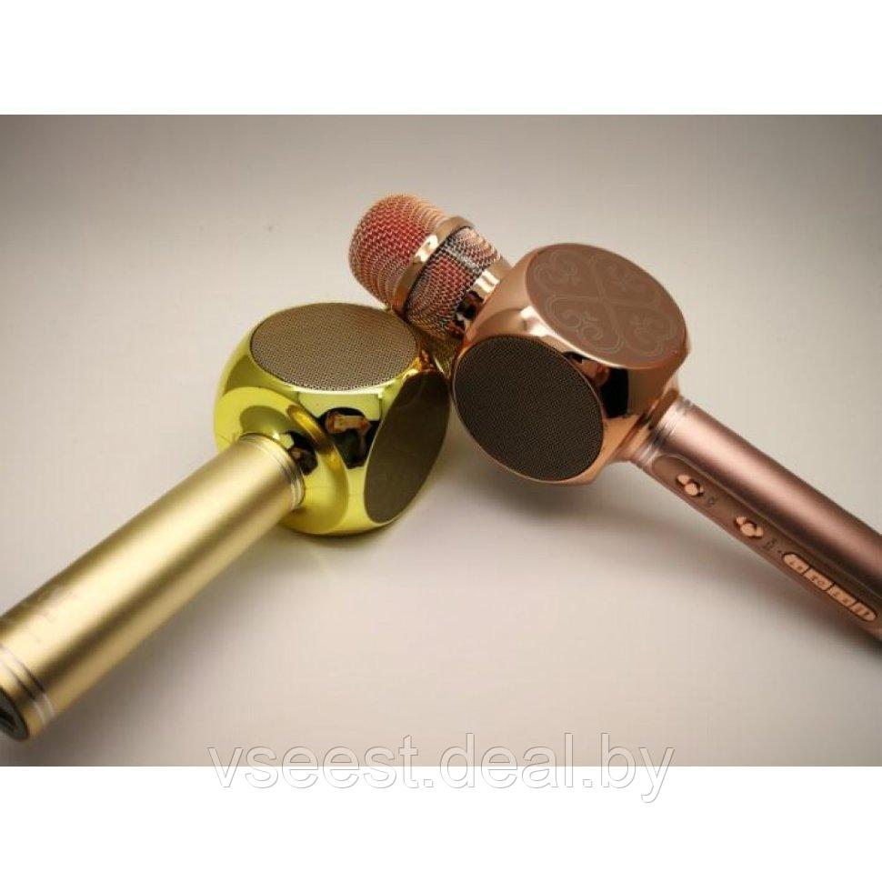 ORIG Портативный микрофон и колонка 2 в одном YS63 (Bluetooth) Rose Gold - фото 1 - id-p94175820