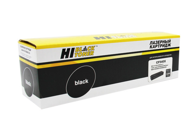 Картридж 203X/ CF540X (для HP Color LaserJet Pro M254/ M280/ M281) Hi-Black, чёрный