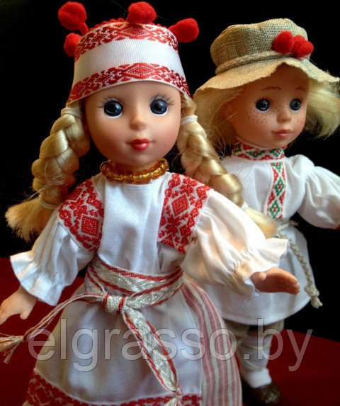 Куклы "Ясь и Янина" в белорусской национальной одежде Беларусы, Белкукла - фото 2 - id-p85707369