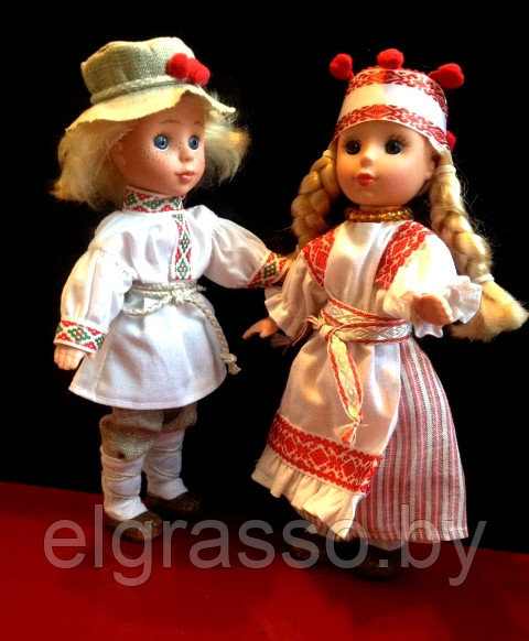 Куклы "Ясь и Янина" в белорусской национальной одежде Беларусы, Белкукла - фото 4 - id-p85707369