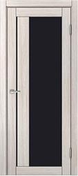 Двери межкомнатные экошпон MDF-Techno DOMINIKA 520 Черное стекло