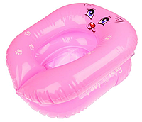 Горшок детский надувной, дорожный, цвет розовый