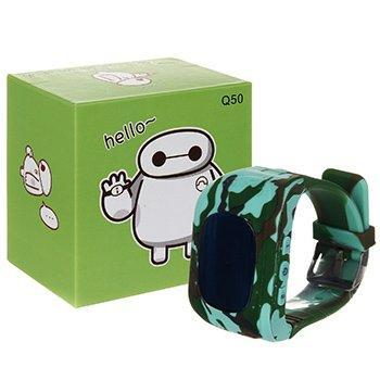 Детские GPS часы Smart Baby Watch Q50 камуфляжные - фото 1 - id-p94183298
