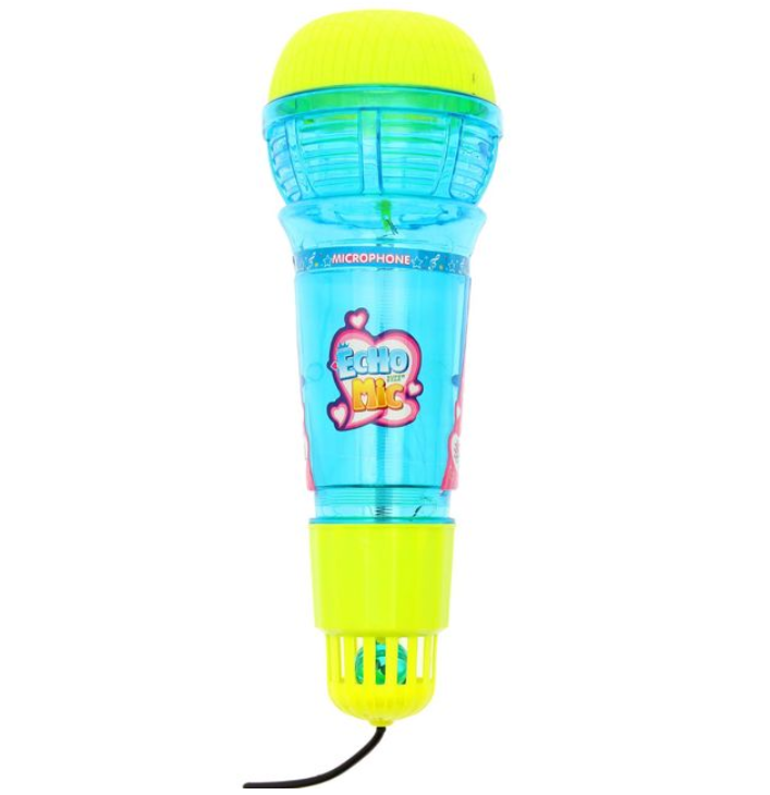 Микрофон детский "Веселись и пой", 3D, световые эффекты, голубой - фото 1 - id-p94183407