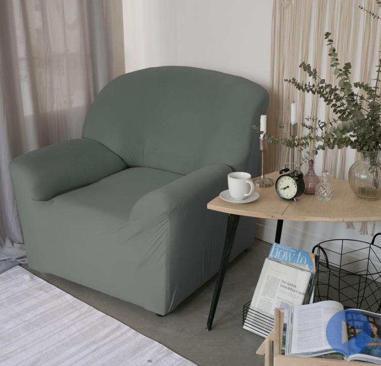 Чехол для мягкой мебели Collorista на кресло,наволочка 40*40 см в ПОДАРОК,серый - фото 3 - id-p94184098