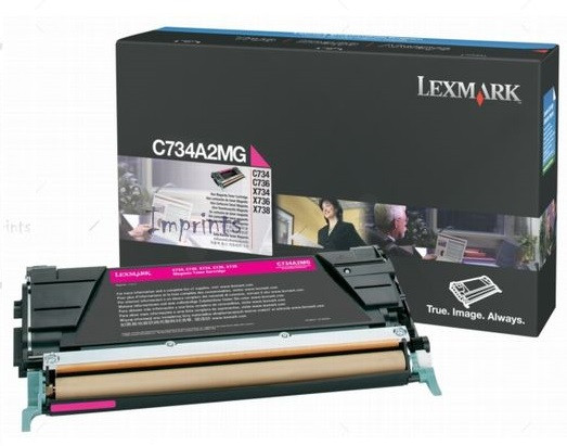 Картридж C734A1MG/ C734A2MG (для Lexmark LaserPrinter C734/ C736/ X738) пурпурный