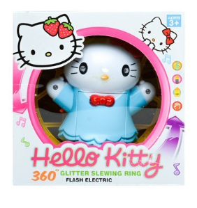 Вращающаяся игрушка 360 Glitter Slewing Ring со звуковыми эффектами Hello Kitty - фото 1 - id-p94184521