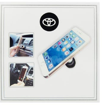 Магнитный держатель для телефона на авто с брендом (серебряный)