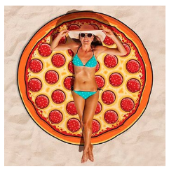 Пляжное полотенце Пицца