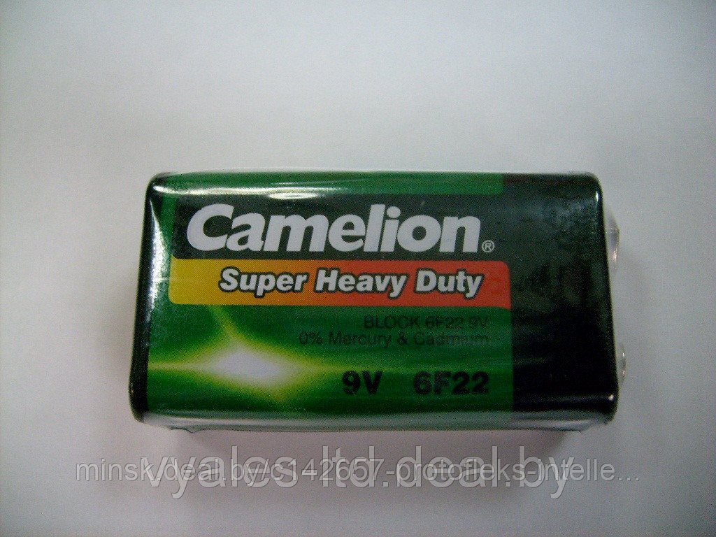 Элемент питания 9V Camelion 6F22 Green Крона - фото 3 - id-p3549264
