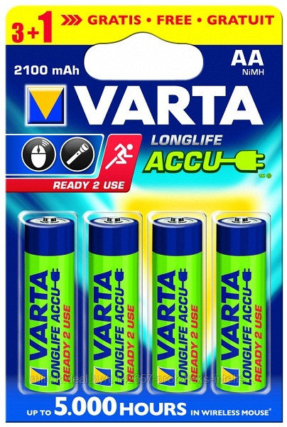 Аккумулятор Varta Accu AA R6 2300mAh - фото 2 - id-p3549209