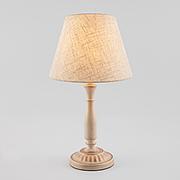 Классическая настольная лампа 01060/1 белый с золотом London Eurosvet