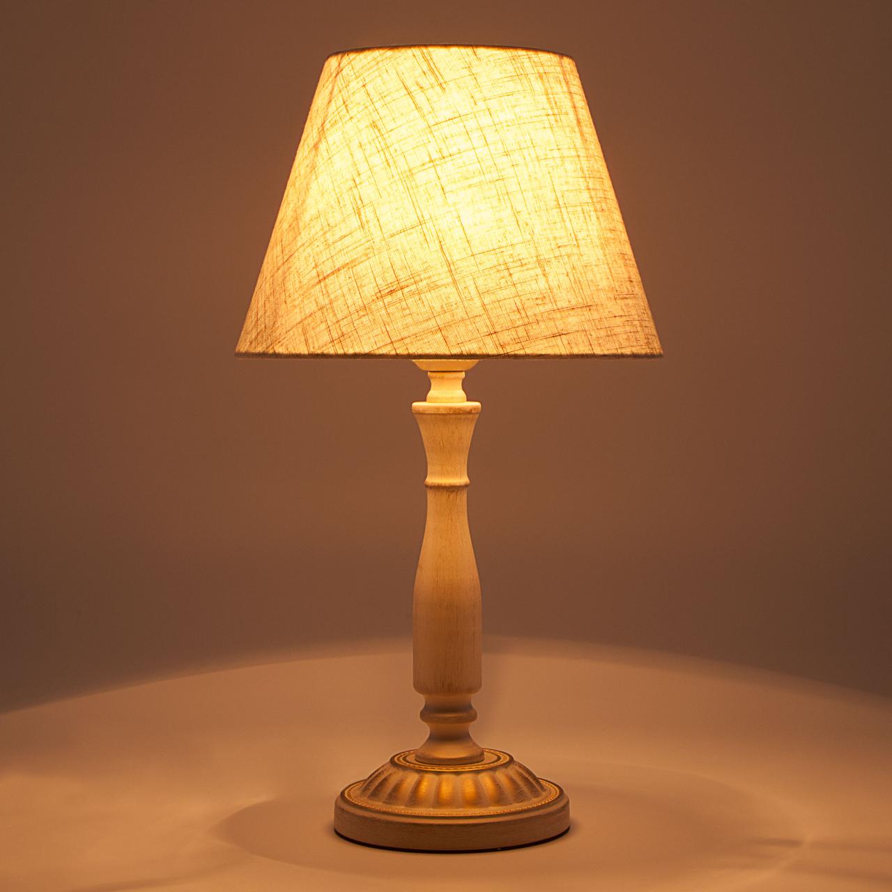 Классическая настольная лампа 01060/1 белый с золотом London Eurosvet - фото 5 - id-p94210908