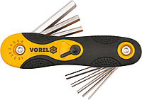 Ключи складные шестигранные 1.5-8мм (набор 8шт) "Vorel" 56506