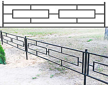 Ограда профильная для могил №24 изготовление под заказ.