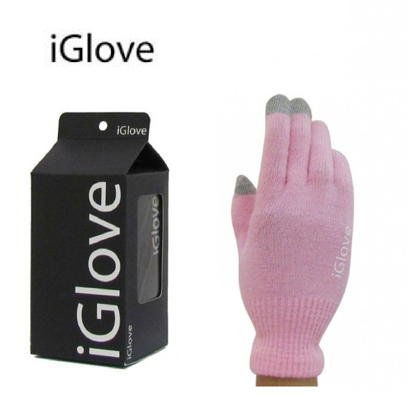 Сенсорные перчатки IGLOVE розовые