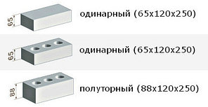 Кирпич силикатный утолщенный рядовой СУР 150/35 пустотелый, фото 2