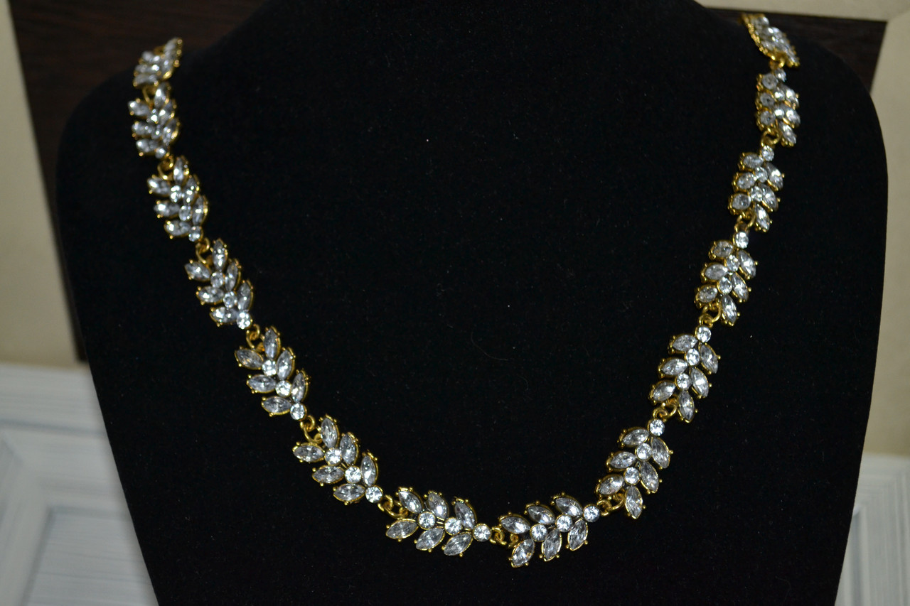 Вечернее ожерелье с камнями - фото 1 - id-p94224266