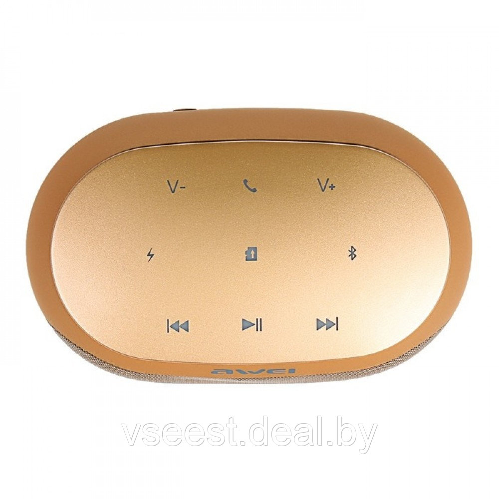 Беспроводная колонка AWEI Y200 Золото Bluetooth - фото 3 - id-p94228462