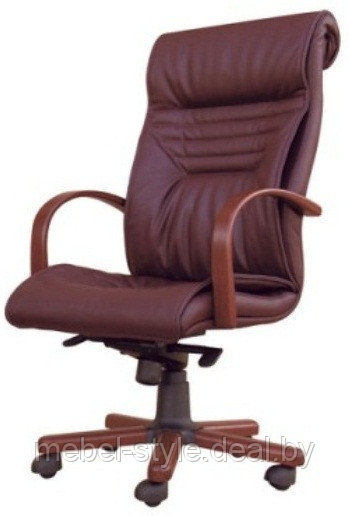 Кресло VIP Extra для руководителя ,офиса и дома, кресла в натуральной коже черного цвета