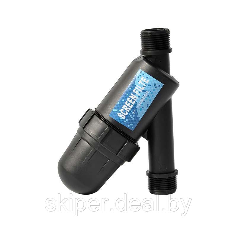 Фильтр очистки воды сетчатый SPEC IS0058 для кап. полива (1" нар, 120мкм,3000л/ч) (упак. 3шт) - фото 1 - id-p94235171