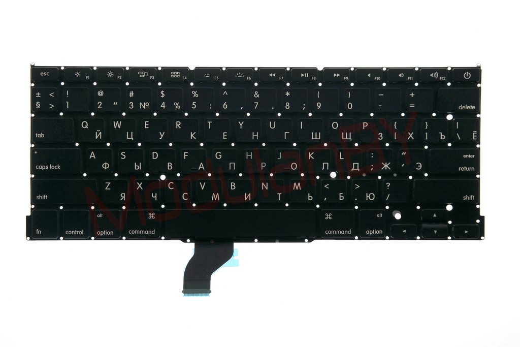 Клавиатура для ноутбука Apple MacBook Pro 13 A1502 черная малая клавиша ввода и других моделей ноутбуков