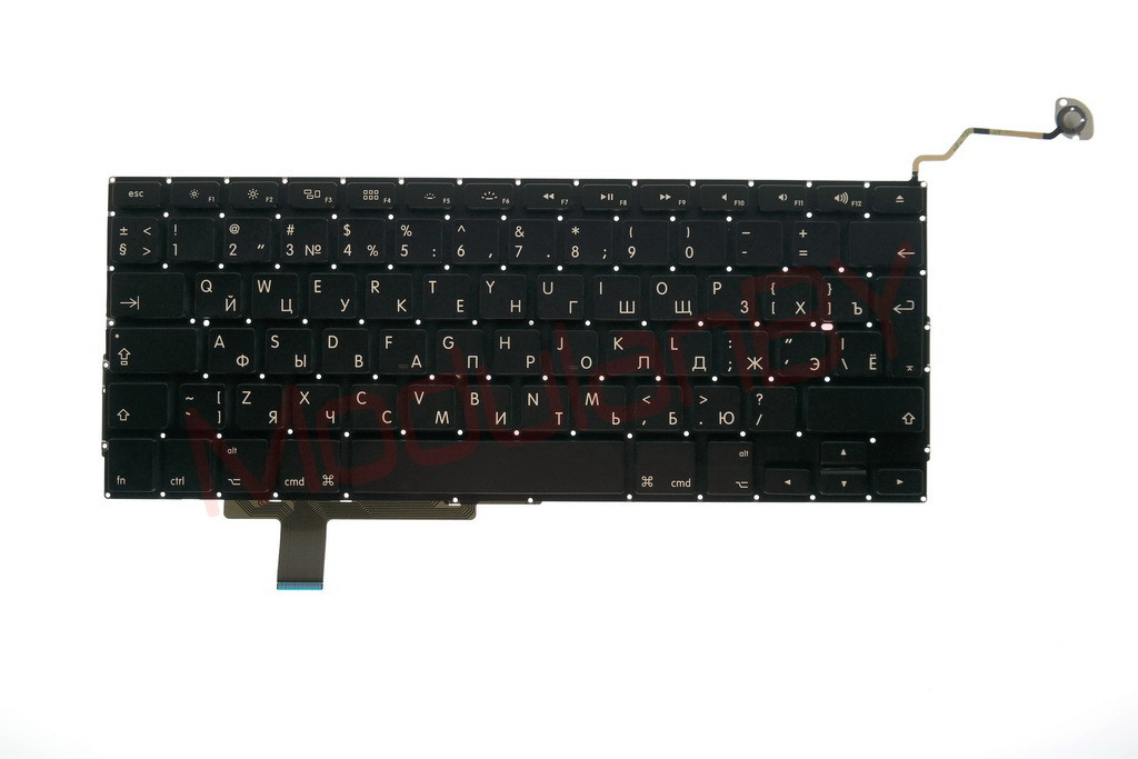Клавиатура для ноутбука Apple MacBook Pro 17 A1297 черная большая клавиша ввода и других моделей ноутбуков