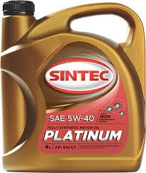 Масло моторное синтетич Sintec Premium 5w40 API SN/CF (5л) (Цена без НДС) - фото 1 - id-p94242512