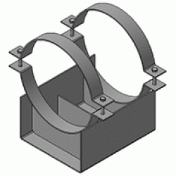 Скользящие опоры для труб в ППУ изоляции 313.ТС-008.11