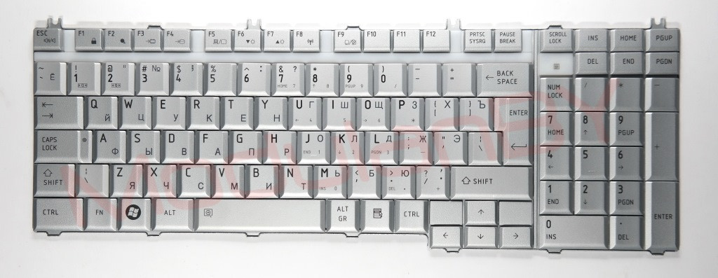 Клавиатура для ноутбука TOSHIBA Satellite A500 A505 белая A505D F501 L350 L355 L350D L355D L500