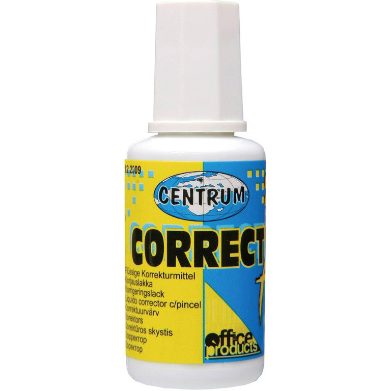 Корректирующая жидкость CENTRUM 20мл с кисточкой (Цена с НДС)