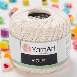 Пряжа YarnArt Violet цвет 6282 молочный