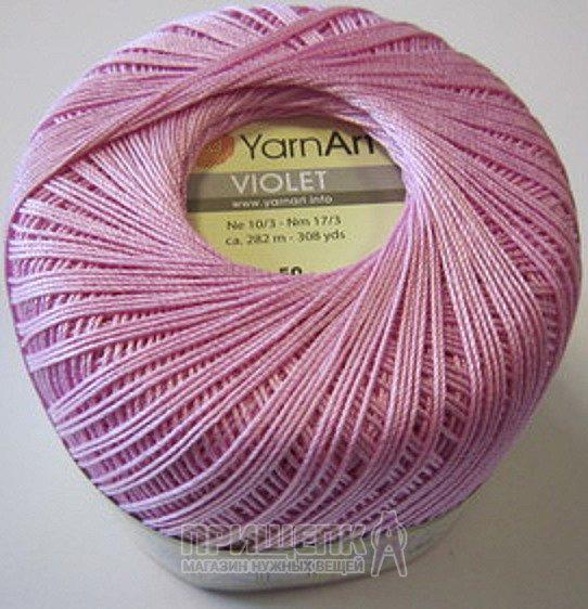 Пряжа YarnArt Violet цвет 319 нежно-сиреневый
