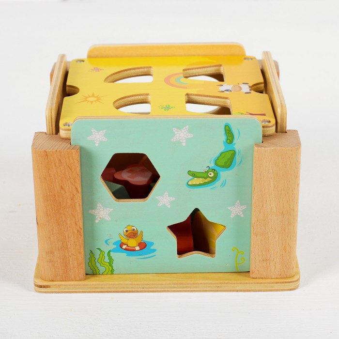 Детская деревянная игрушка сортер - фото 4 - id-p94235052