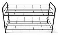 SHT-639-2 металл черный/черный Полка для обуви SHEFFILTON
