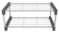 SHT-SR5-P пластик/металл серый/темно-серый Полка для обуви SHEFFILTON