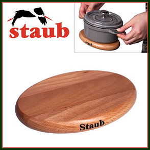 Подставка под горячее STAUB Деревянная, магнитная, овальная, фото 2