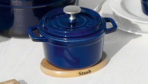 Подставка под горячее STAUB Деревянная, магнитная, овальная, фото 3