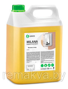 Жидкое крем-мыло "Milana" молоко и мед (канистра 5 кг), фото 2