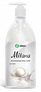 Жидкое крем-мыло Milana жемчужное с дозатором (флакон 1000 мл), фото 2