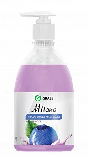 Жидкое крем-мыло "Milana" черника в йогурте с дозатором (флакон 500 мл)