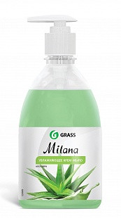 Жидкое крем-мыло Milana алоэ вера с дозатором (флакон 500 мл) - фото 1 - id-p94296426