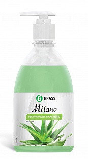 Жидкое крем-мыло Milana алоэ вера с дозатором (флакон 500 мл), фото 2