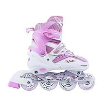 Роликовые коньки с защитой MaxCity Volt pink 35-38, фото 2
