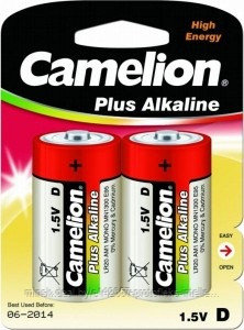 Элемент питания LR20 D Camelion Alcaline